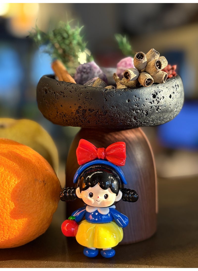 Handcrafted Ceramic Doll Keychain | Pearl Chain Bag Charm - Image 3